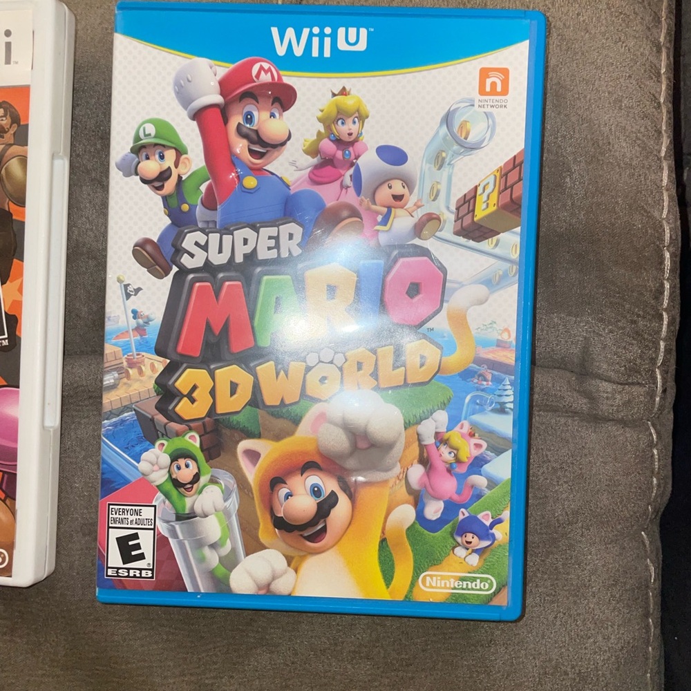 Nintendo Super Mario 3D World Wii U - Blue Case